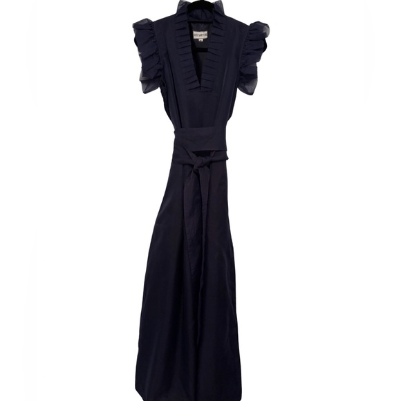 🌟SUE SARTOR🌟 Navy Formal Firenze Dress - Picture 3 of 10